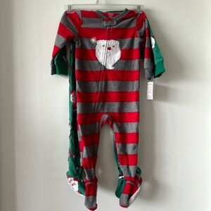 Just One You Carter’s Christmas Footed Fleece Set